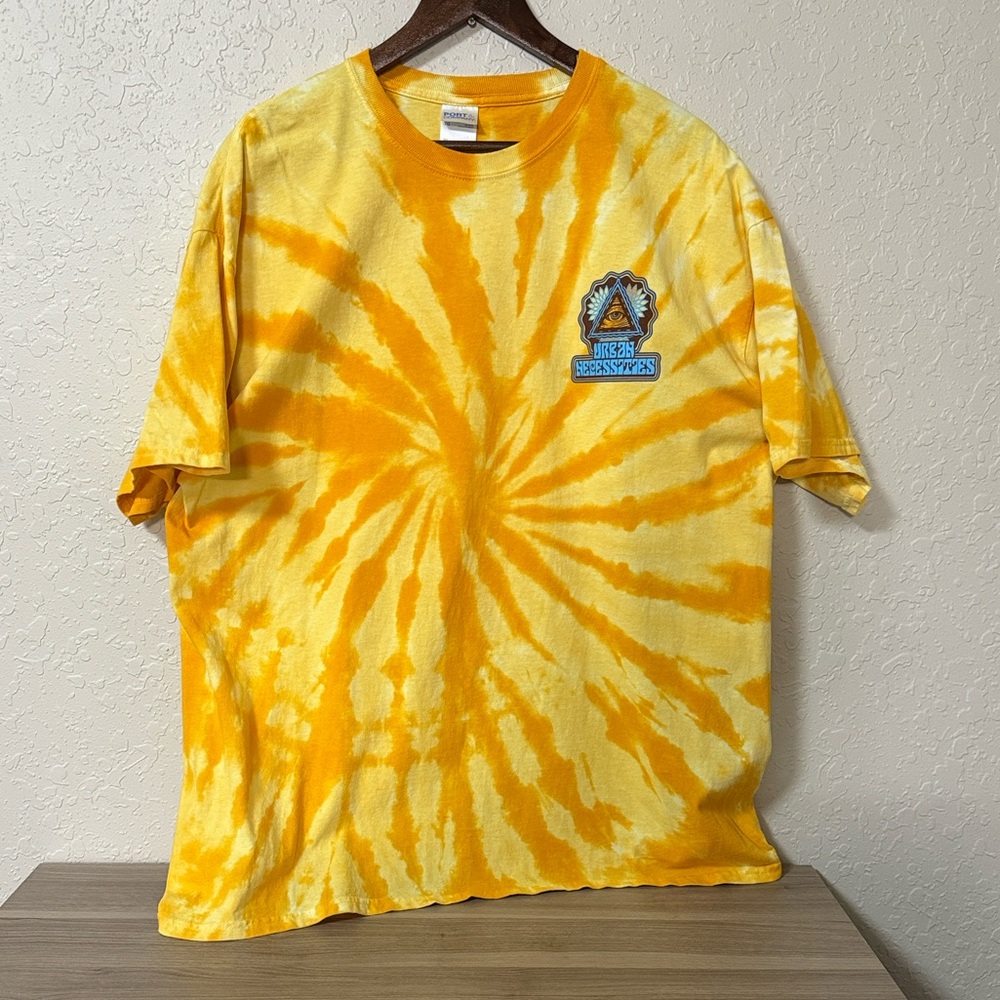 Yellow Tie-Dye Short Sleeve Tee